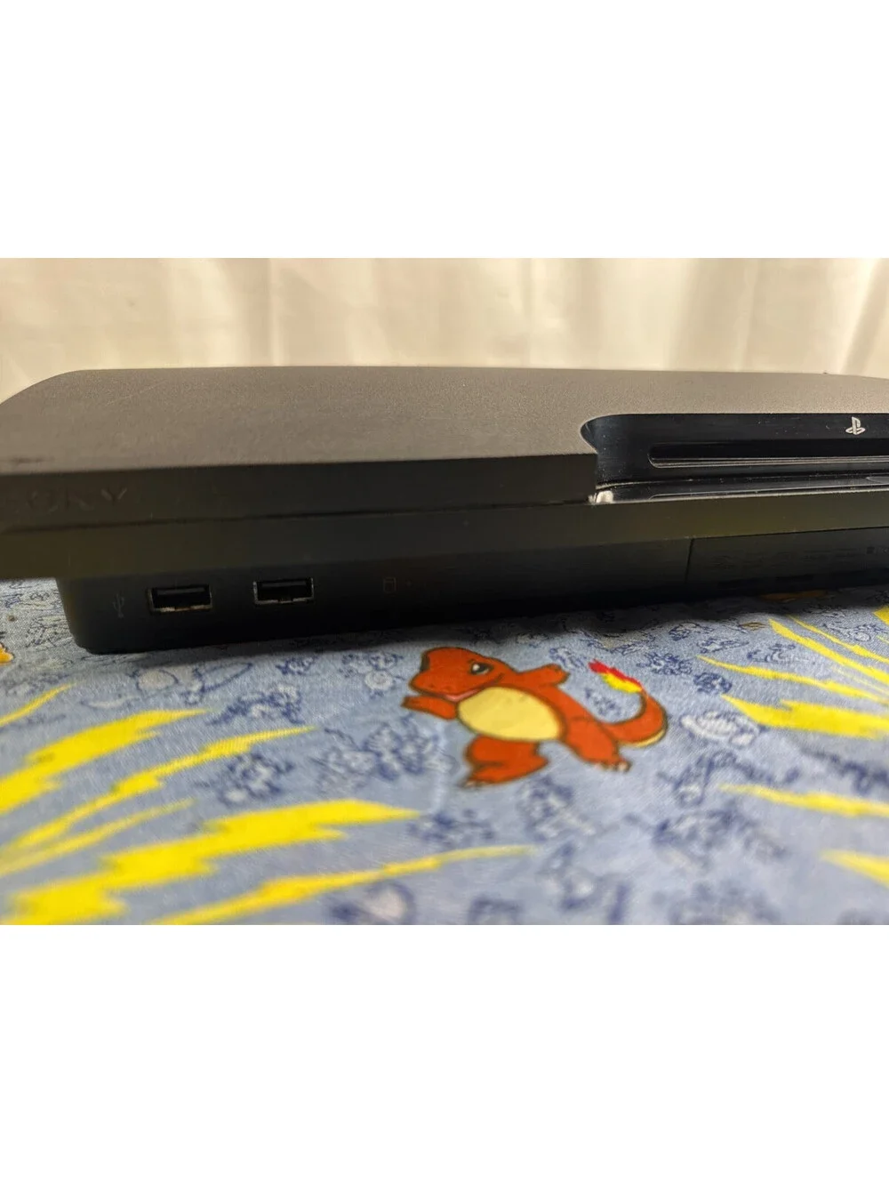 Sony PS3 Slim 160GB CECH-3001A Black HDMI Wi-Fi w/ 3rd Party Controller #1